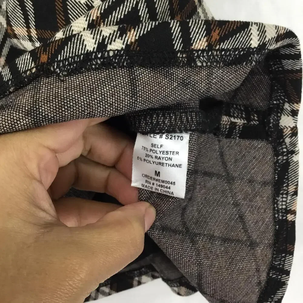 FRENCH KISS Aline Plaid Print School Girl Mini Skirt, Short Included Sz M